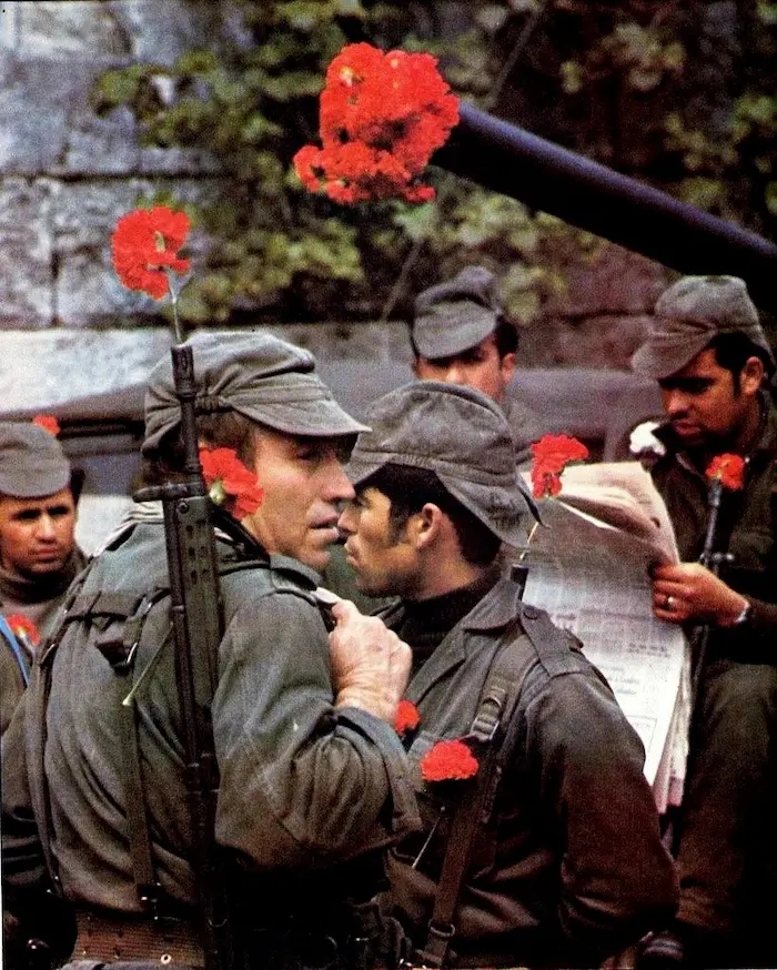 The carnations revolution in Portugal